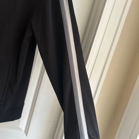 Vintage Structure Track Jacket XL Black Y2K 90's Striped Punk Streetwear Casual - Picture 13 of 13